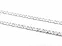 Silver Curb Chain Necklet 20 Inch