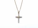 18ct Diamond Cross Pendant & Chain