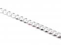 Silver Flat Curb Bracelet 8 inch