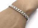 Silver Curb Bracelet 8 Inch