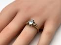 9ct Blue Topaz Solitaire Ring