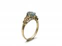 9ct Blue Topaz Solitaire Ring