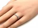 Platinum Diamond Shaped Half Eternity Ring 0.20ct
