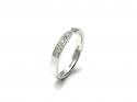 Platinum Diamond Shaped Half Eternity Ring 0.20ct