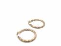 9ct Yellow Gold Twisted Hoop Earrings