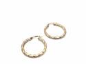 9ct Yellow Gold Twisted Hoop Earrings