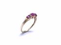 9ct Yellow Gold Ruby & Diamond Ring