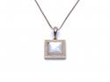 9ct Mother of Pearl Pendant & Chain