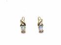 9ct Opal & Diamond Stud Earrings