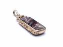 9ct Yellow Gold Double Agate Pendant