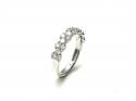 Platinum Diamond Half Eternity Ring 1.20ct