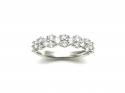 Platinum Diamond Half Eternity Ring 1.20ct