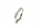 Platinum Diamond Half Eternity Ring 0.65ct