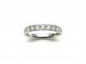 Platinum Diamond Half Eternity Ring 0.65ct