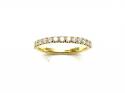 18ct Yellow Gold Diamond Half Eternity Ring 0.50ct