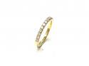 18ct Yellow Gold Diamond Half Eternity Ring 0.50ct