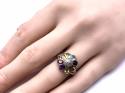 9ct Multi Stone & Diamond Flower Ring