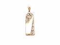 9ct Yellow Gold Patterned Pendant