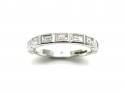 18ct White Gold Diamond Half Eternity Ring 0.63ct