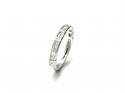 18ct White Gold Diamond Half Eternity Ring 0.63ct