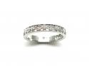 18ct White Gold Fancy Diamond Band 0.18ct