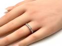 18ct White Gold Fancy Diamond Band 0.18ct