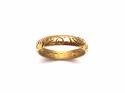 22ct Patterned Wedding Ring London 1916