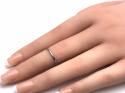 18ct White Gold Plain Wedding Ring