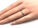 Platinum Patterned Wedding Ring