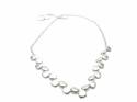 Silver Artic Stone Necklace 16 and 16 inch