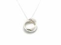 Silver Polished Wave Pendant (Large) & Chain