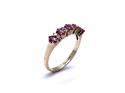 9ct Yellow Gold Ruby & Diamond Ring