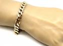 9ct Yellow Gold Curb Bracelet 9 1/4 In