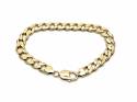 9ct Yellow Gold Curb Bracelet 9 1/4 In