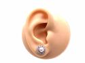 18ct Pearl & Diamond Stud Earrings