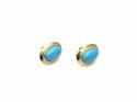 18ct Yellow Gold Turquoise Earrings