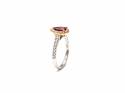 18ct White Gold Pink Tourmaline & Diamond Ring