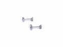 18ct Diamond Solitaire Stud Earrings 0.34ct