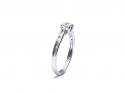 9ct White Gold Diamond Solitaire Ring