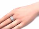 18ct Diamond Pave Ring 1.10ct