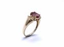 9ct Pink Tourmaline & Diamond Ring