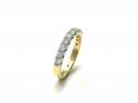 18ct Yellow Gold Diamond Half Eternity Ring 0.75ct