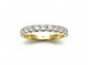 18ct Yellow Gold Diamond Half Eternity Ring 0.75ct