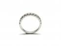 Platinum Diamond Half Eternity Ring 0.75ct