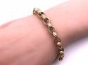 9ct Yellow Gold Engraved Belcher Bracelet 9 Inch