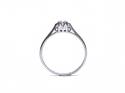 9ct White Gold Diamond Solitaire Ring