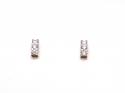 18ct White Gold Diamond Stud Earrings