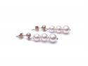 9ct Simulated Pearl Drop Earrings