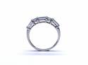 9ct White Gold Blue Topaz Eternity Ring