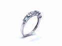 9ct White Gold Blue Topaz Eternity Ring